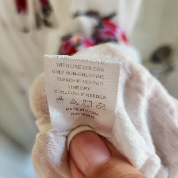 Lost + Wander Bloomingdales Womens Embroidered Floral Señorita Maxidress sz M - Picture 8 of 8